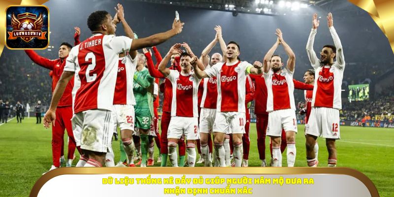 Dữ liệu thống kê đầy đủ giúp người hâm mộ đưa ra nhận định chuẩn xác