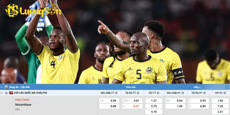Chi tiết kèo Bờ Biển Ngà vs Mozambique