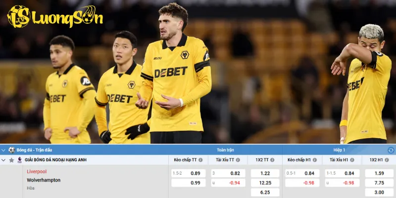 Chi tiết kèo Liverpool vs Wolves