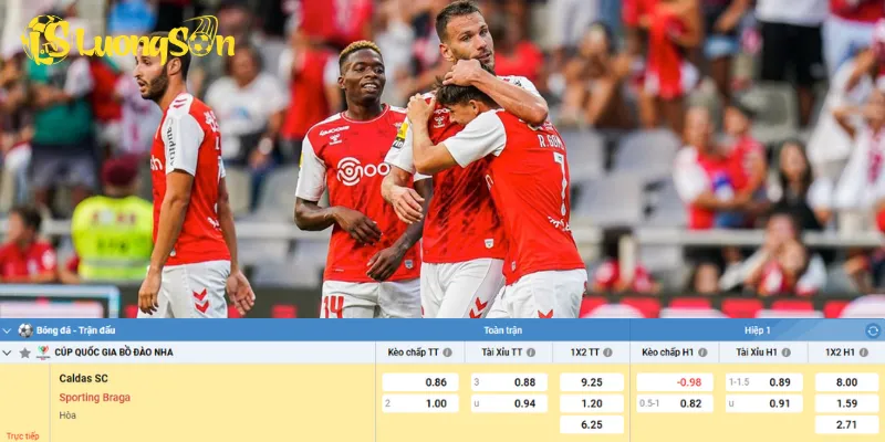 Chi tiết kèo trận Caldas vs Braga