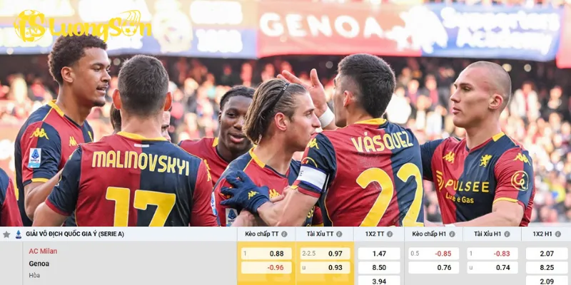 Chi tiết kèo AC Milan vs Genoa