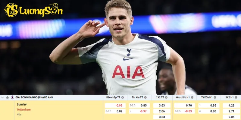 Chi tiết kèo Burnley vs Tottenham