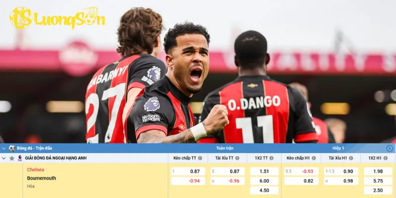 Chi tiết kèo Chelsea vs Bournemouth