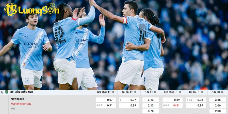 Chi tiết kèo đấu trận Newcastle vs Man City
