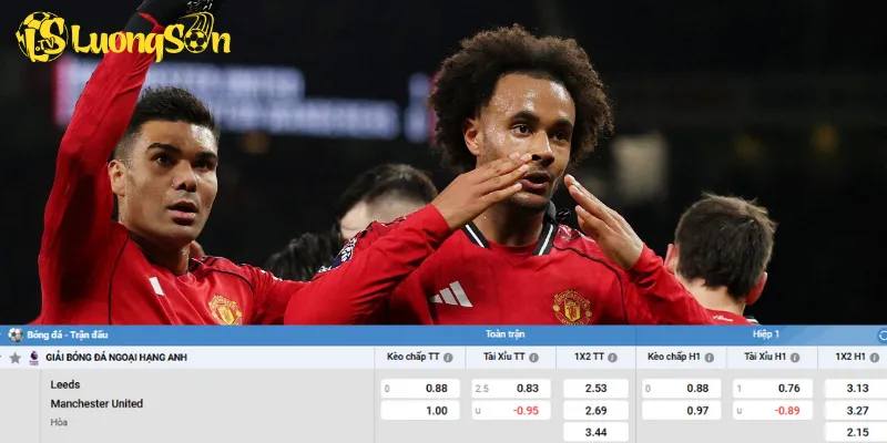 Chi tiết kèo Leeds United vs Man United