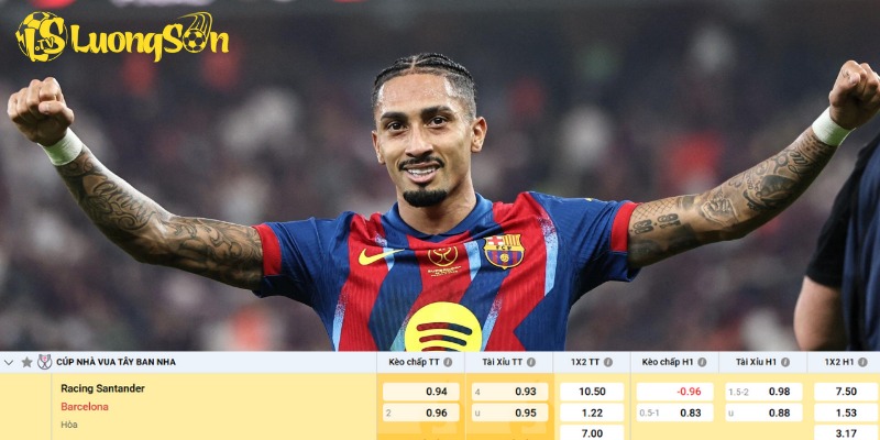 Chi tiết kèo Racing Santander vs Barcelona