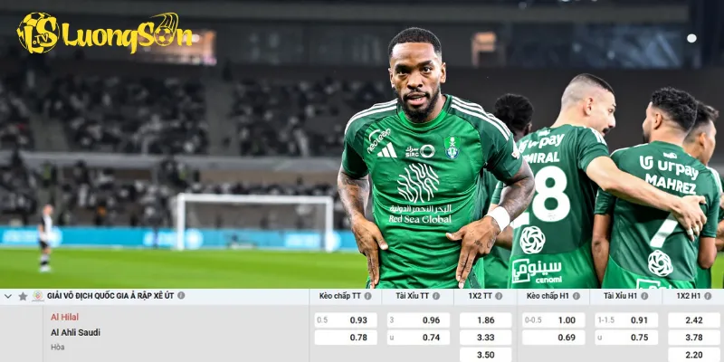 Chi tiết kèo Al Hilal vs Al Ahli