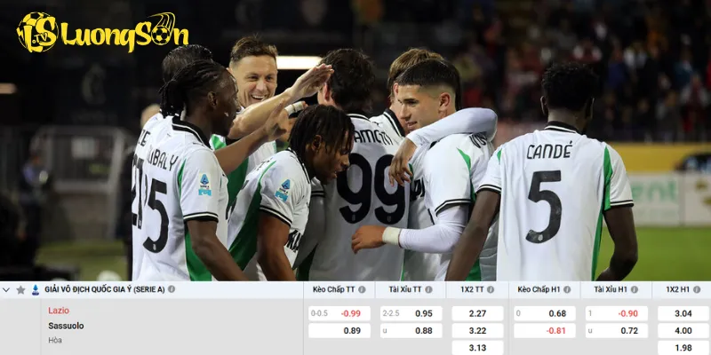 Chi tiết kèo Lazio vs Sassuolo
