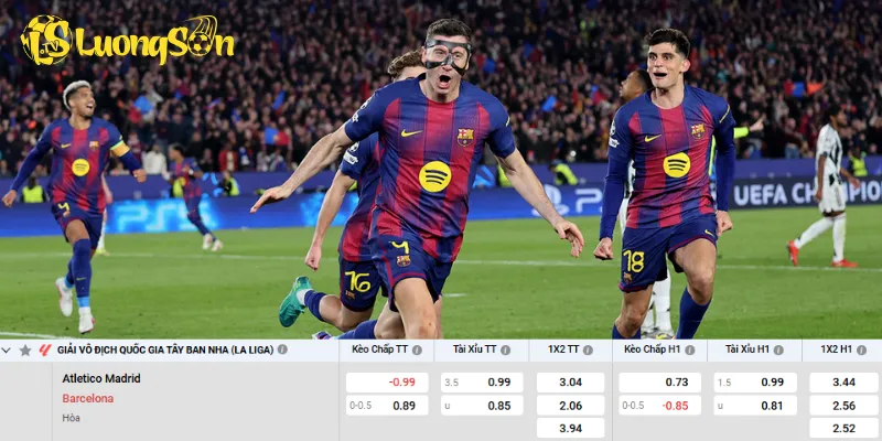 Chi tiết kèo Atletico Madrid vs Barcelona