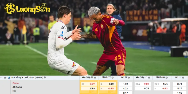 Chi tiết kèo Como vs AS Roma