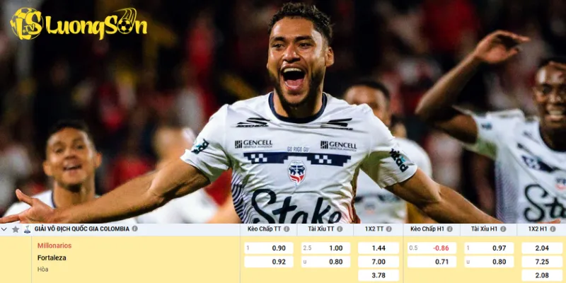Chi tiết tỷ lệ kèo trận đấu Millonarios vs Fortaleza